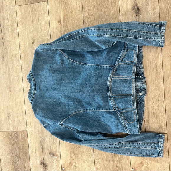 We The Free Fast Lane Denim Moto Jacket - Picture 5 of 6
